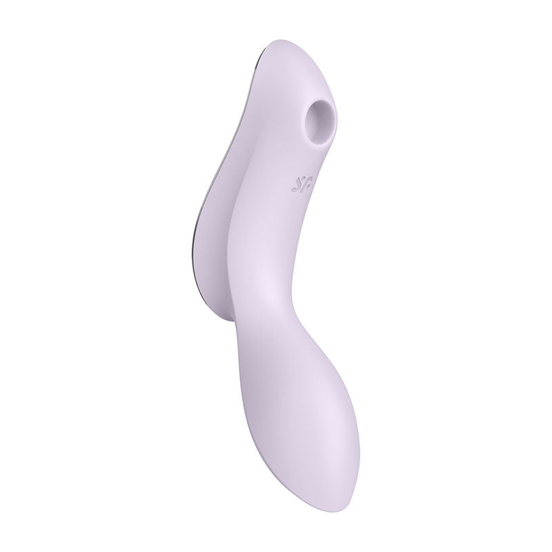 Satisfyer Curvy Trinity 2 USB Rechargeable Air Pulse Stimulator Vibrator Violet