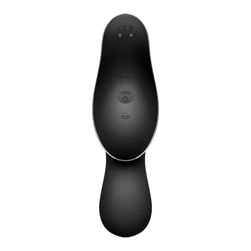 Satisfyer Curvy Trinity 2 USB Rechargeable Air Pulse Stimulator & Vibrator Black