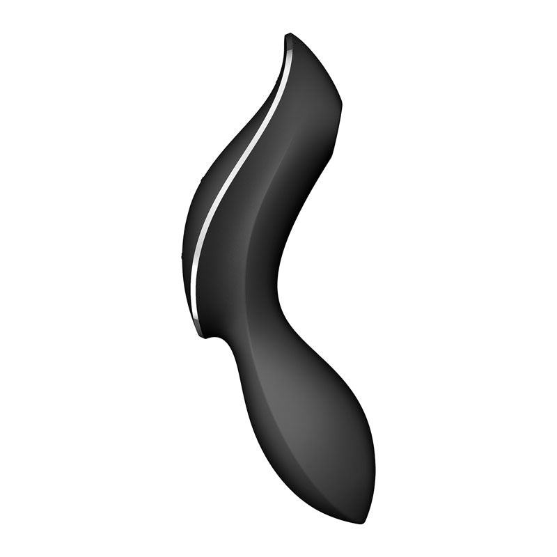 Satisfyer Curvy Trinity 2 USB Rechargeable Air Pulse Stimulator & Vibrator Black