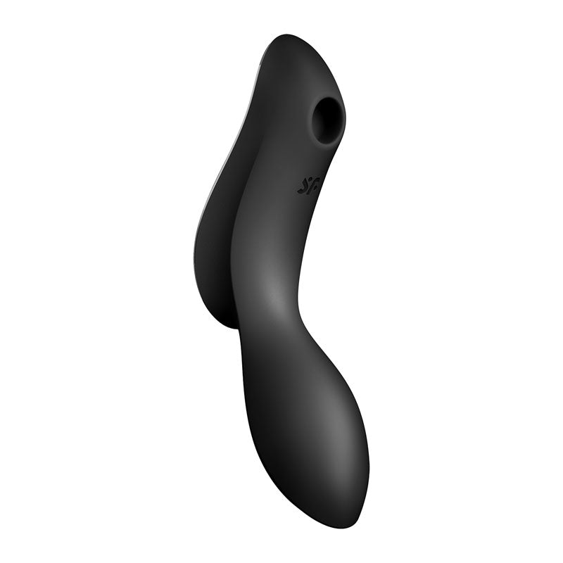 Satisfyer Curvy Trinity 2 USB Rechargeable Air Pulse Stimulator & Vibrator Black