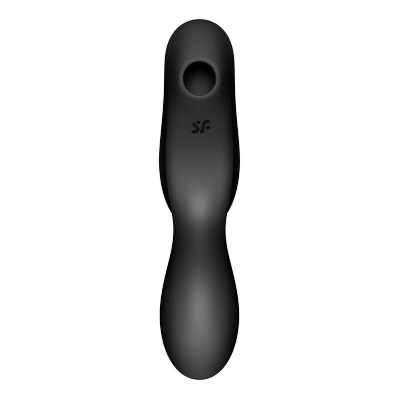 Satisfyer Curvy Trinity 2 USB Rechargeable Air Pulse Stimulator & Vibrator Black