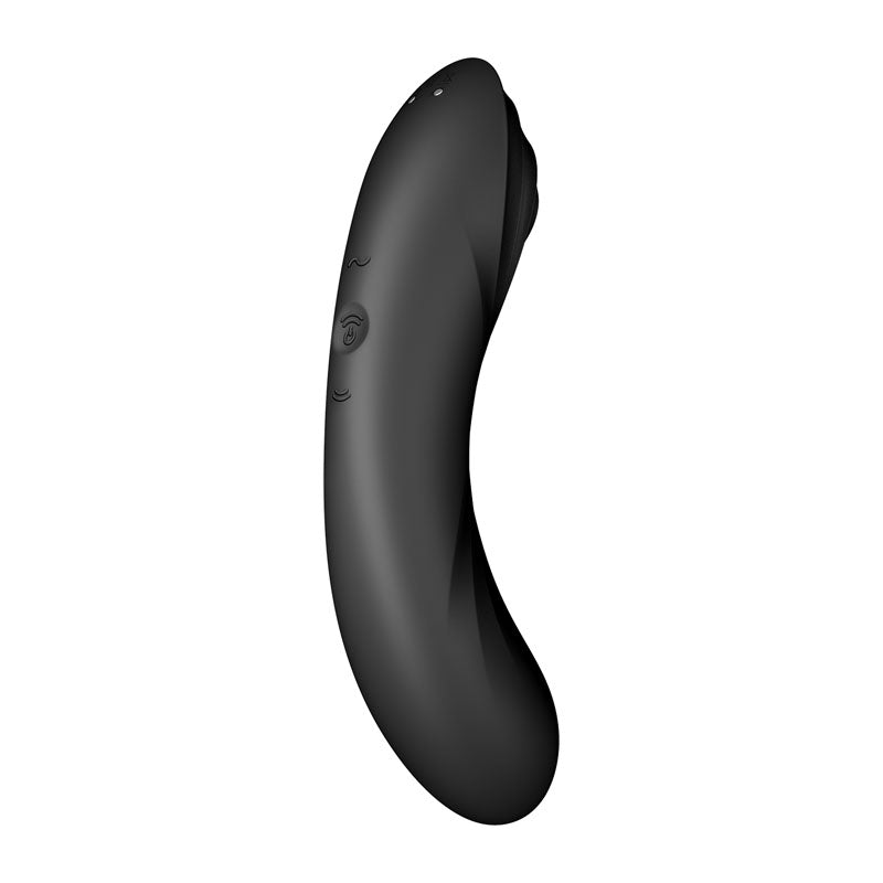 Satisfyer Curvy Trinity 4 Rechargeable Air Pulse Stimulator & Vibrator Black