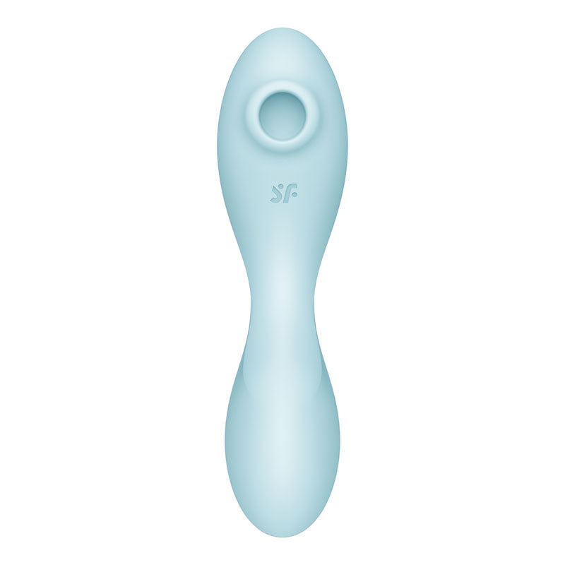 Satisfyer Curvy Trinity 5 Air Pulse Stimulator & Vibrator with App Control Blue