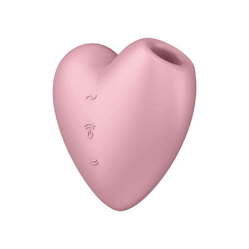 Satisfyer Cutie Heart USB Recharge Air Pulsation Clitoral Stimulator Light Red