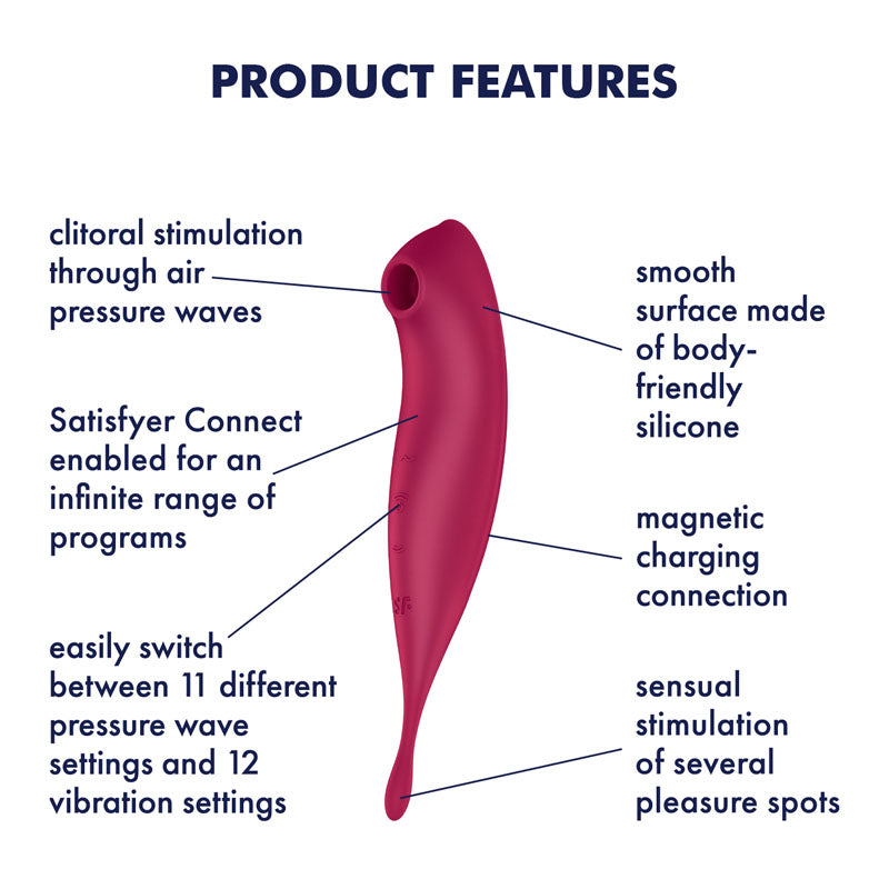 Satisfyer Twirling Pro+ - Dark Red