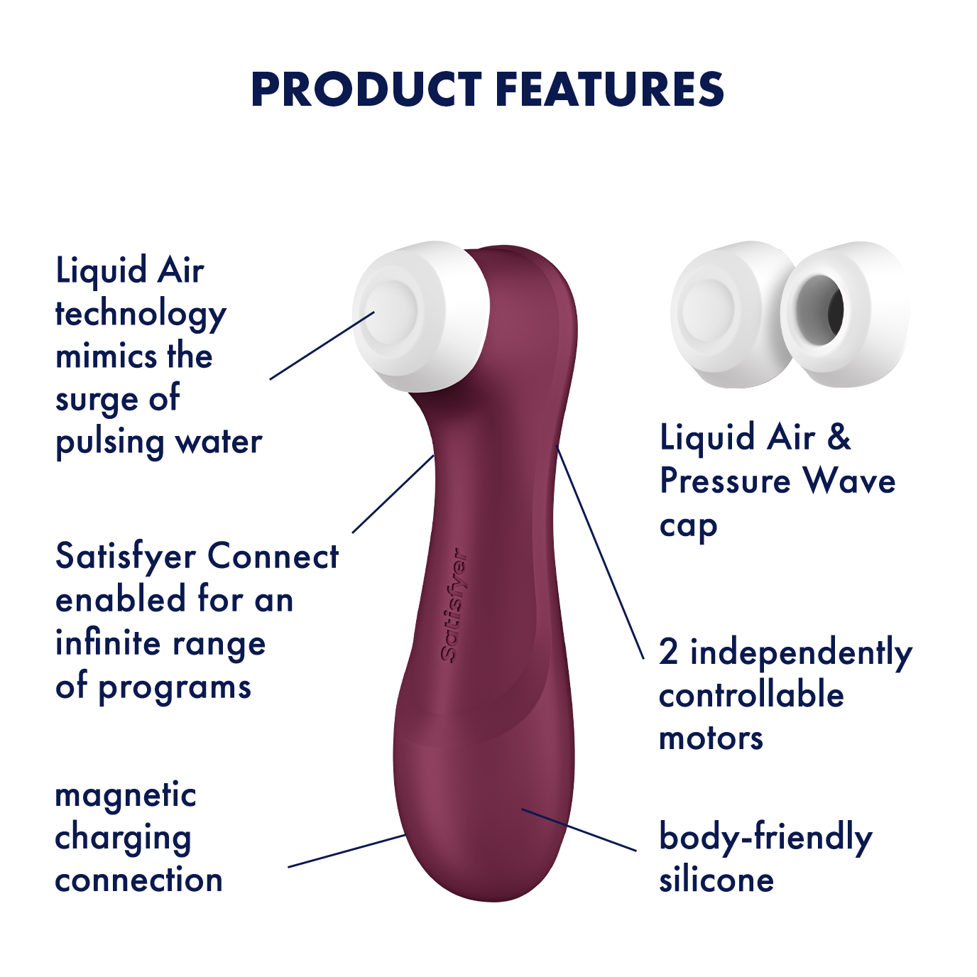 Satisfyer Pro 2 Generation 3 with App Control - Wine Red