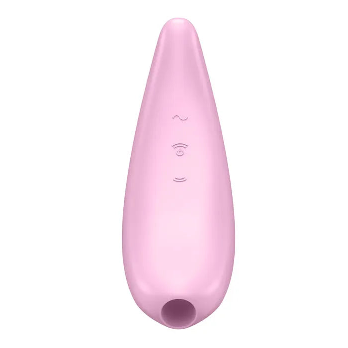 Satisfyer Curvy 3+ App Control USB Recharge Clitoral Stimulator w Vibration Pink