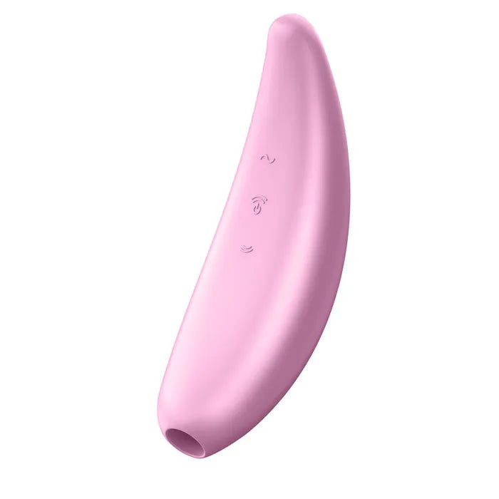 Satisfyer Curvy 3+ App Control USB Recharge Clitoral Stimulator w Vibration Pink