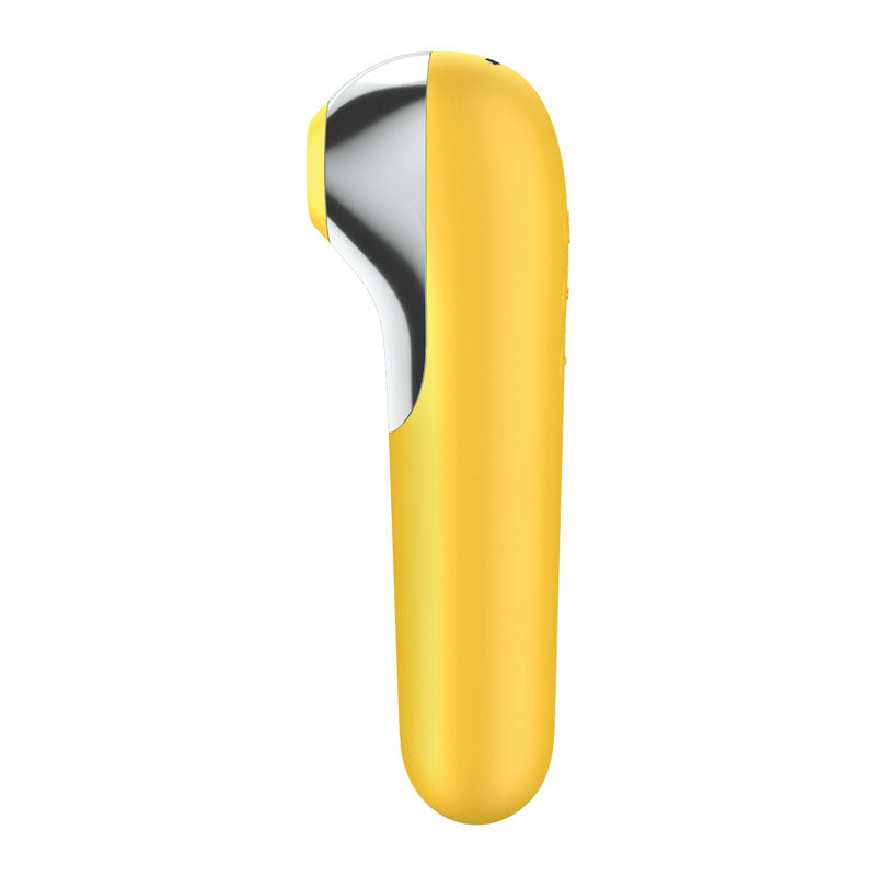 Satisfyer Dual Love App Controlled Touch-Free USB Clitoral Stimulator - Yellow