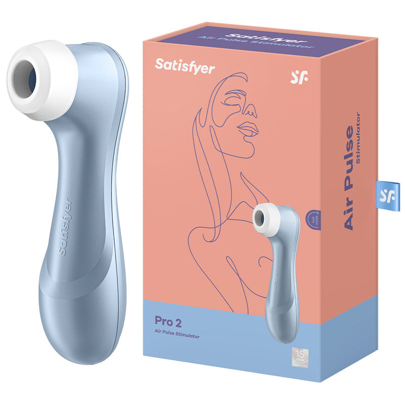 Satisfyer Pro 2 Touch-Free USB-Rechargeable Clitoral Stimulator - Blue