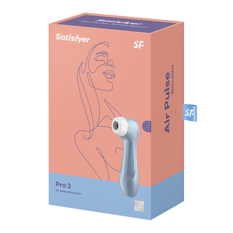 Satisfyer Pro 2 Touch-Free USB-Rechargeable Clitoral Stimulator - Blue